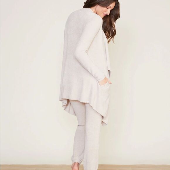 Barefoot Dreams CozyChic Lite Island Wrap Cardigan Sweater - Stone Size S/M - Picture 11 of 11